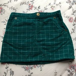 Genuine Kids by OshKosh Green Corduroy Skirt NWOT